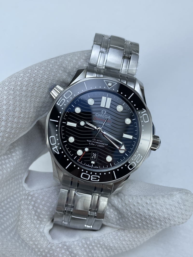 (준비완료/특급배송 )NO.2558/ VS공장 오메가 씨마스터 다이버 300 스틸 블랙다이얼