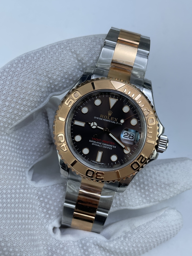 (준비완료/특급배송 할인판매)NO.2893/VS공장 요트마스터 초코 콤비 3135풀카피 클론무브