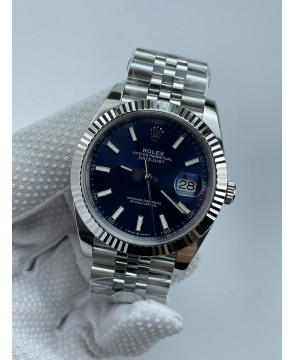 (준비완료/특급배송)NO.3471/롤렉스 데이저스트 41 블루 바 인덱스 126334 QP공장