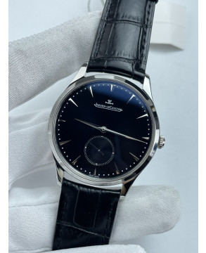 (준비완료/특급배송)NO.3554/ZF공장 예거 르클트르 마스터 울트라 씬 스몰 세컨즈 블랙다이얼 가죽